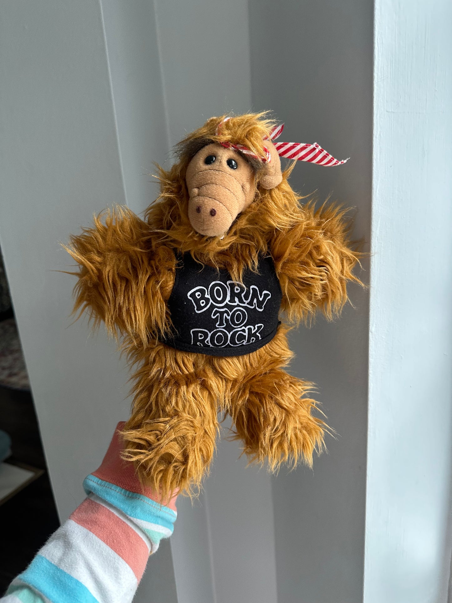 1988 ALF Born to Rock Burger King Plush Hand Puppet