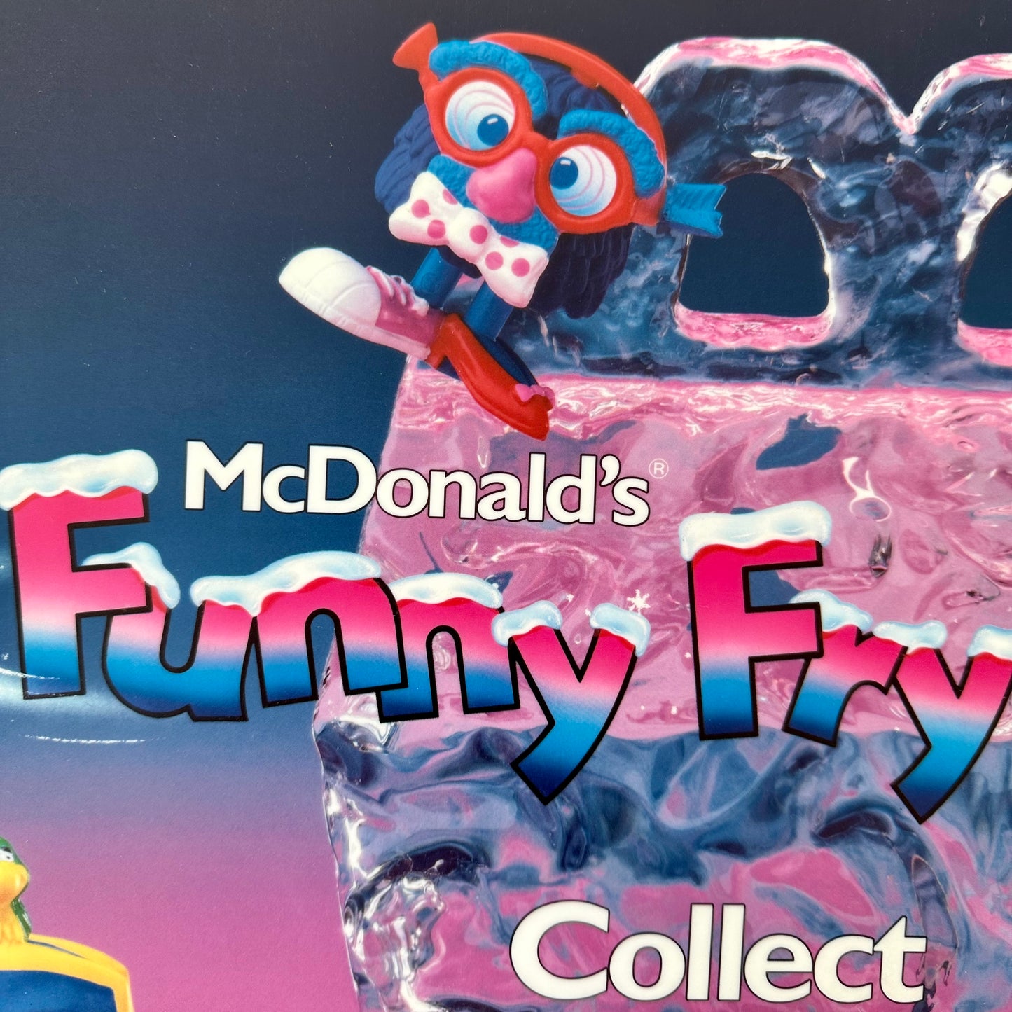 1989 McDonald’s Funny Fry Friends Happy Meal Translite Sign