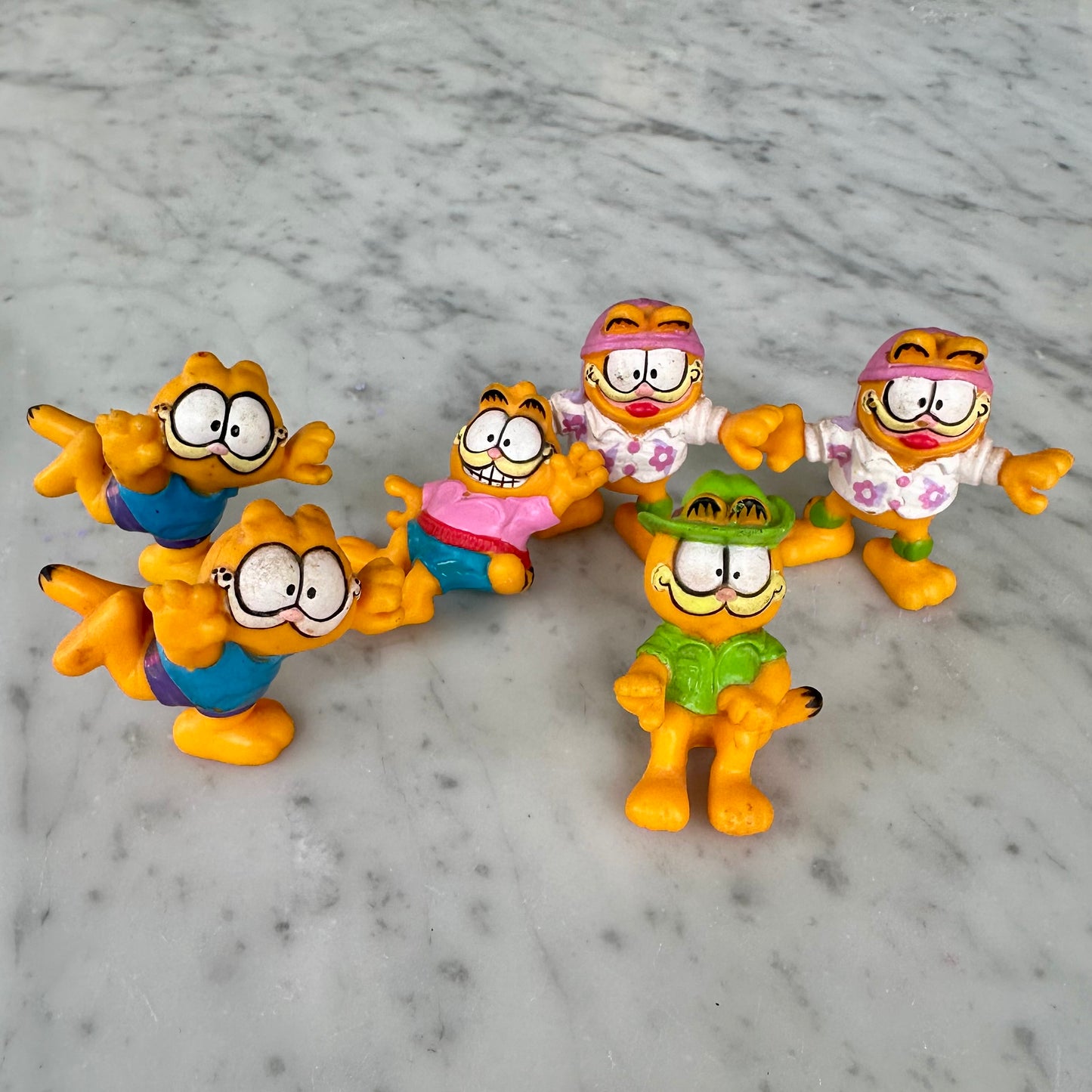 1989 McDonald’s Garfield Figure 6 Piece Lot