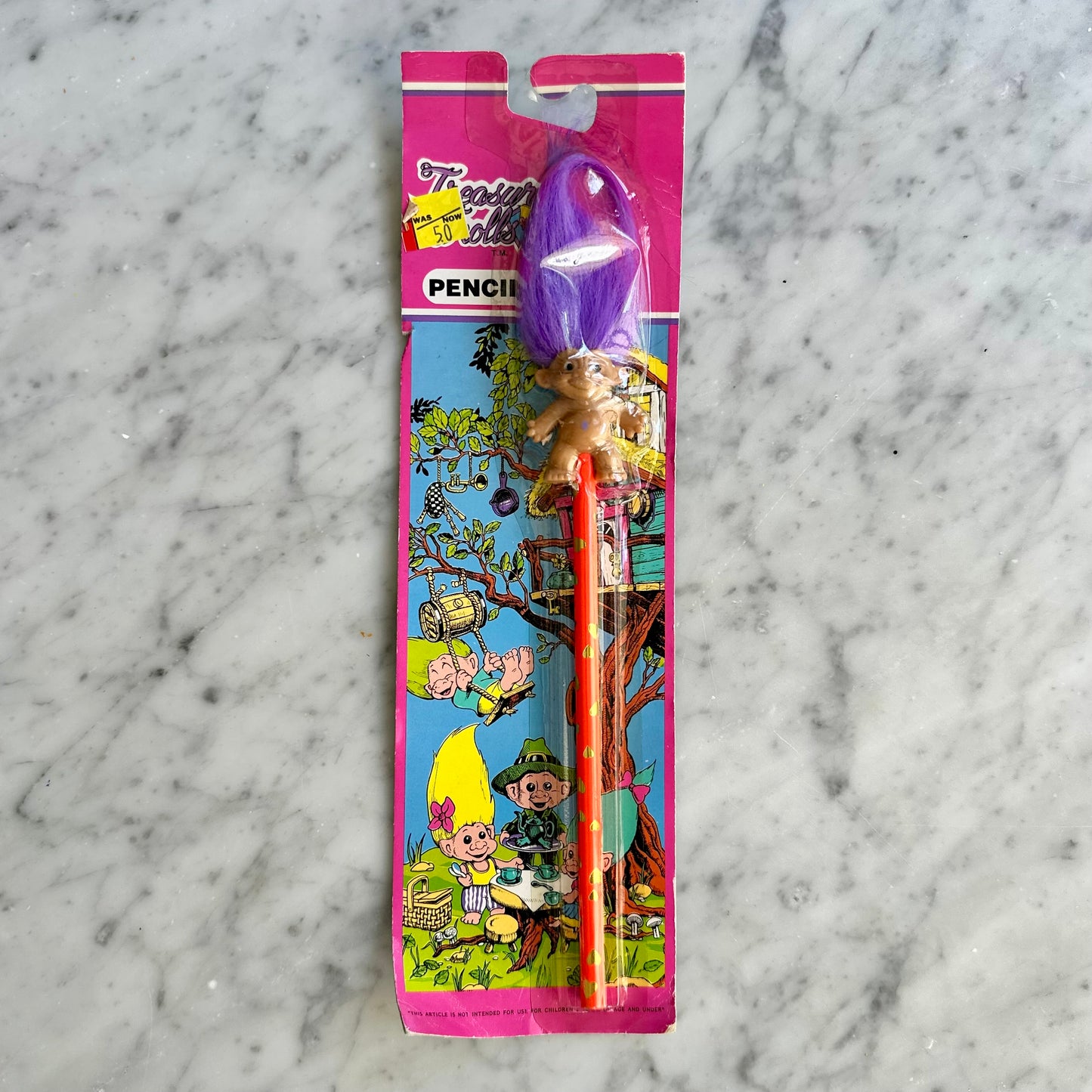 1991 Treasure Trolls Pencil