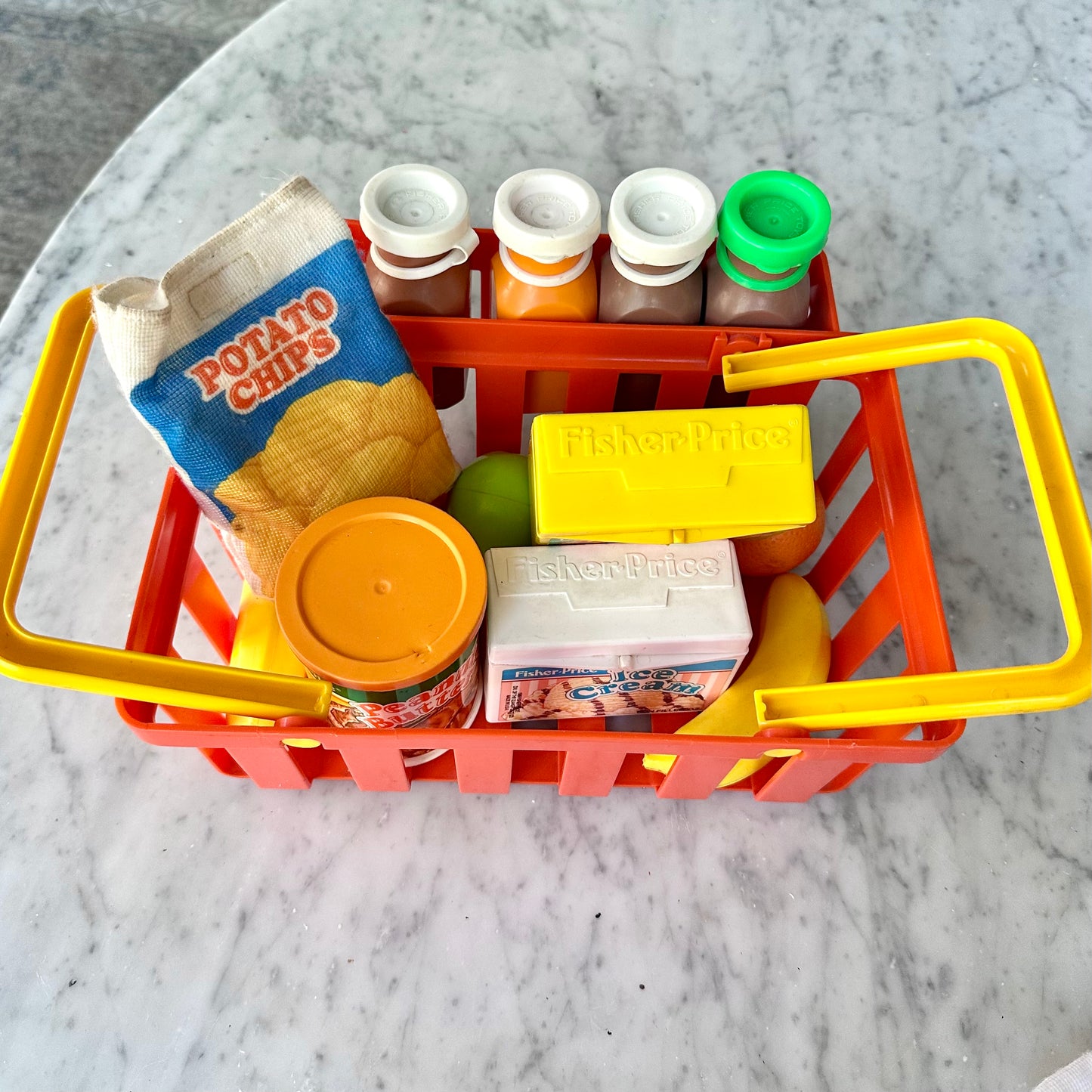 80’s Fisher Price “Fun With Food” Deluxe Shopping Basket