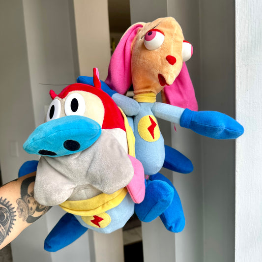 1992 Dakin Ren & Stimpy Inflatable Plush