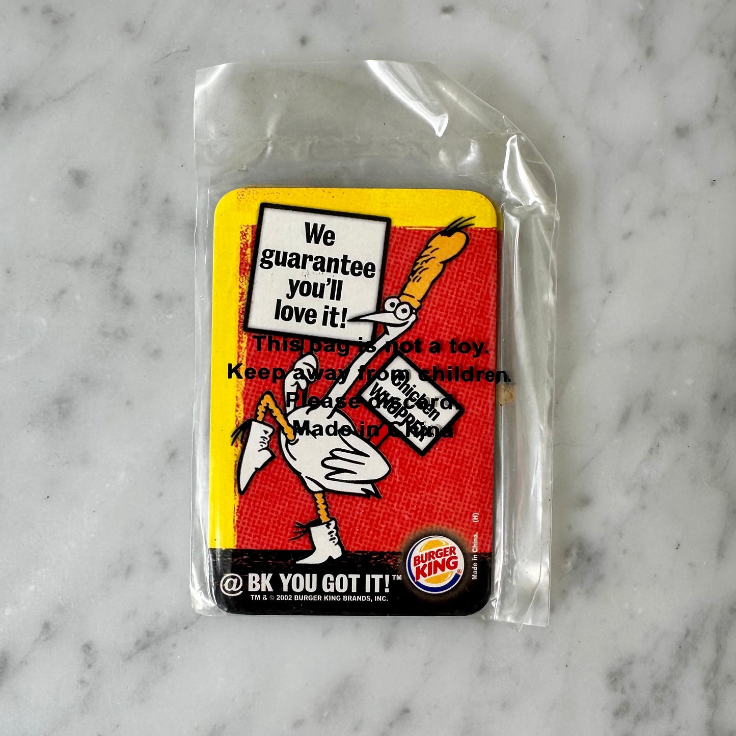 2002 BK Chicken Whopper Promotional Magnet