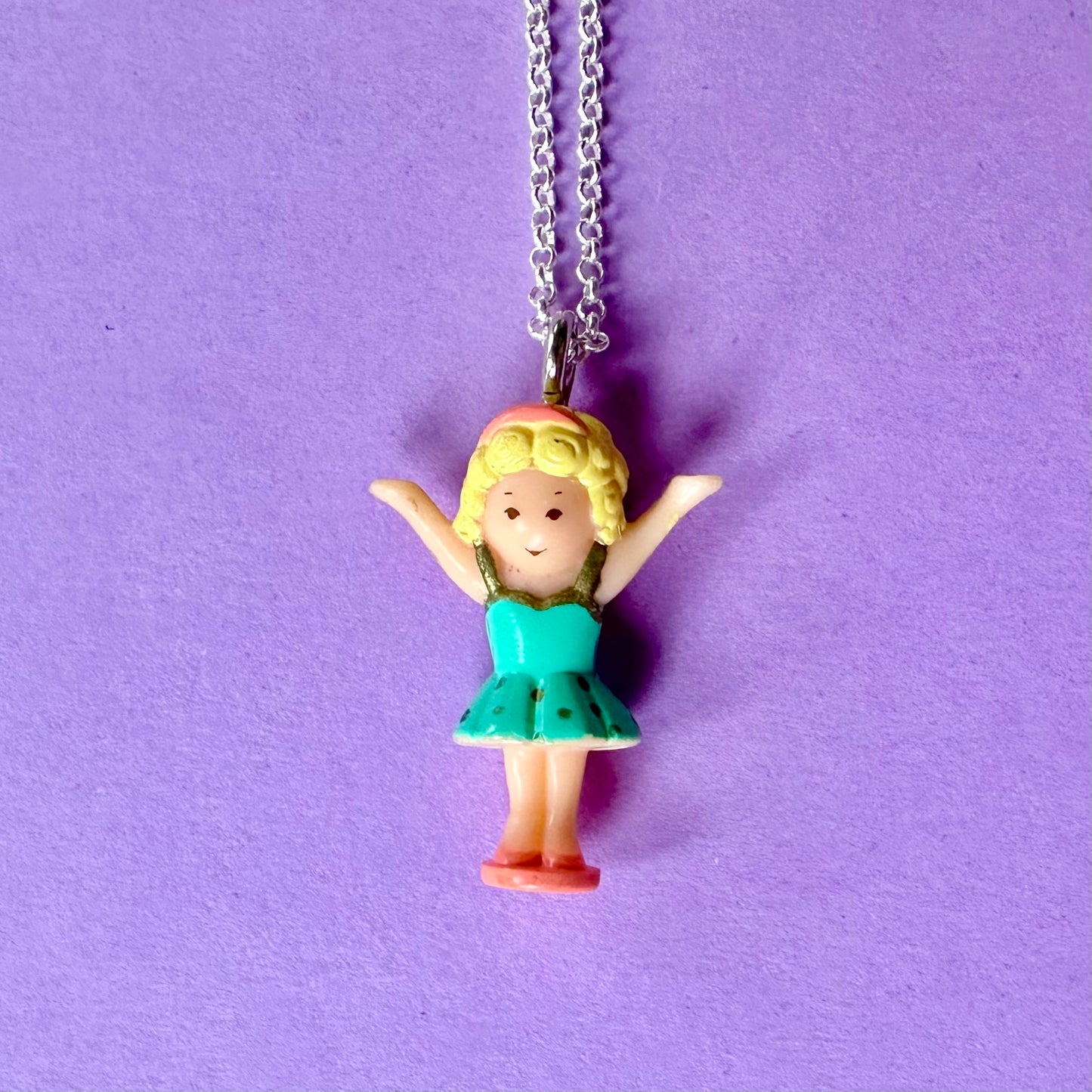 Vintage Polly Pocket Doll Necklace