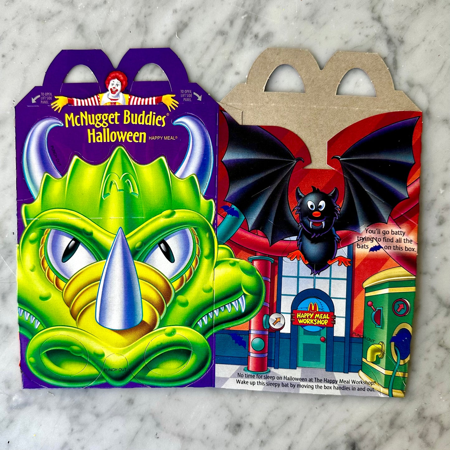 1996 McDonald’s Halloween McNugget Buddies Happy Meal Box
