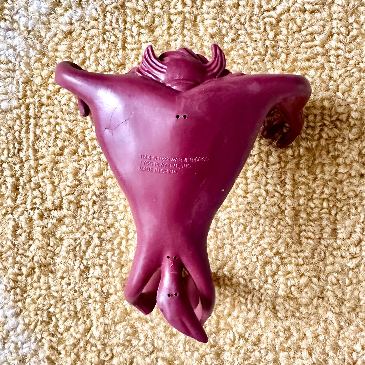 1993 Bendable Tasmanian Devil Figure