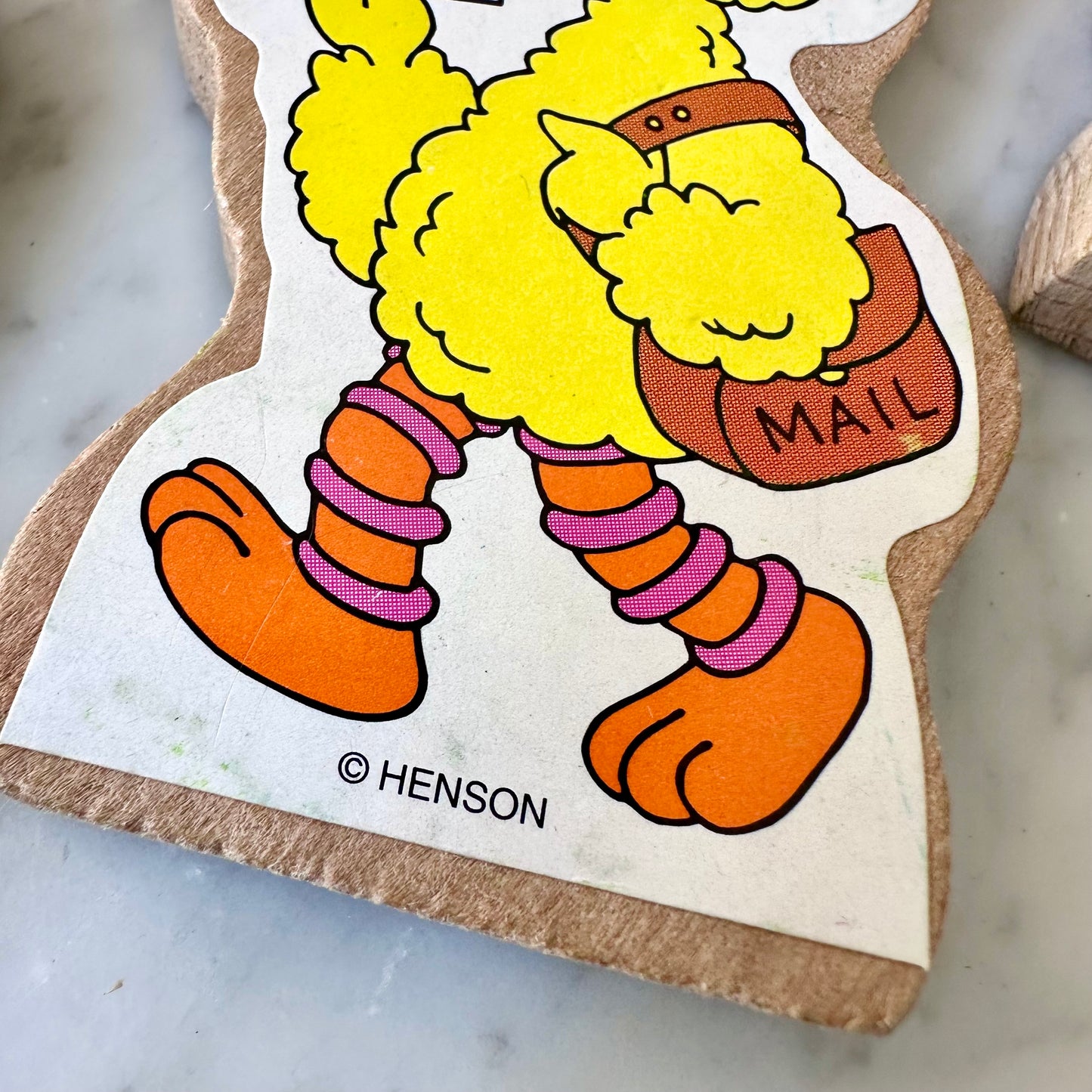 1994 Sesame Street Wooden Activity Train Pieces