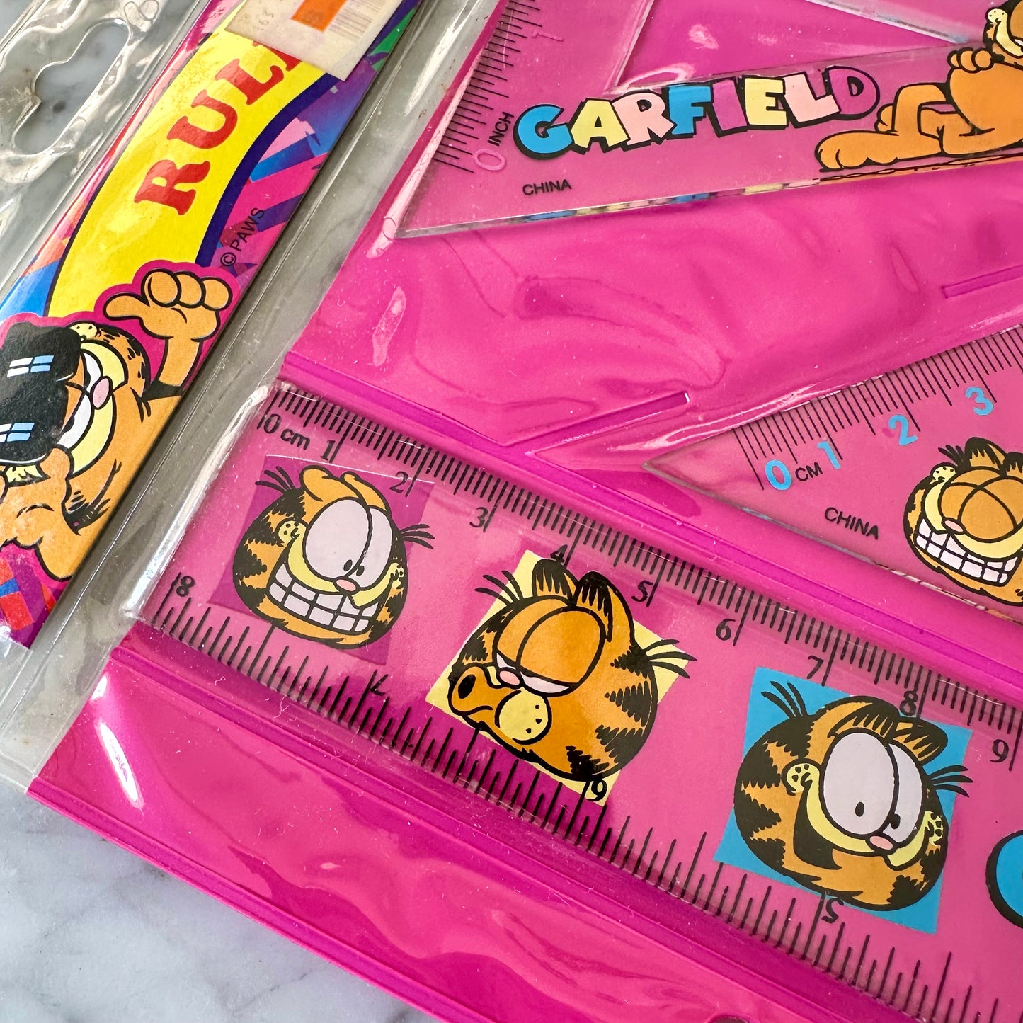 80’s Garfield Ruler Set
