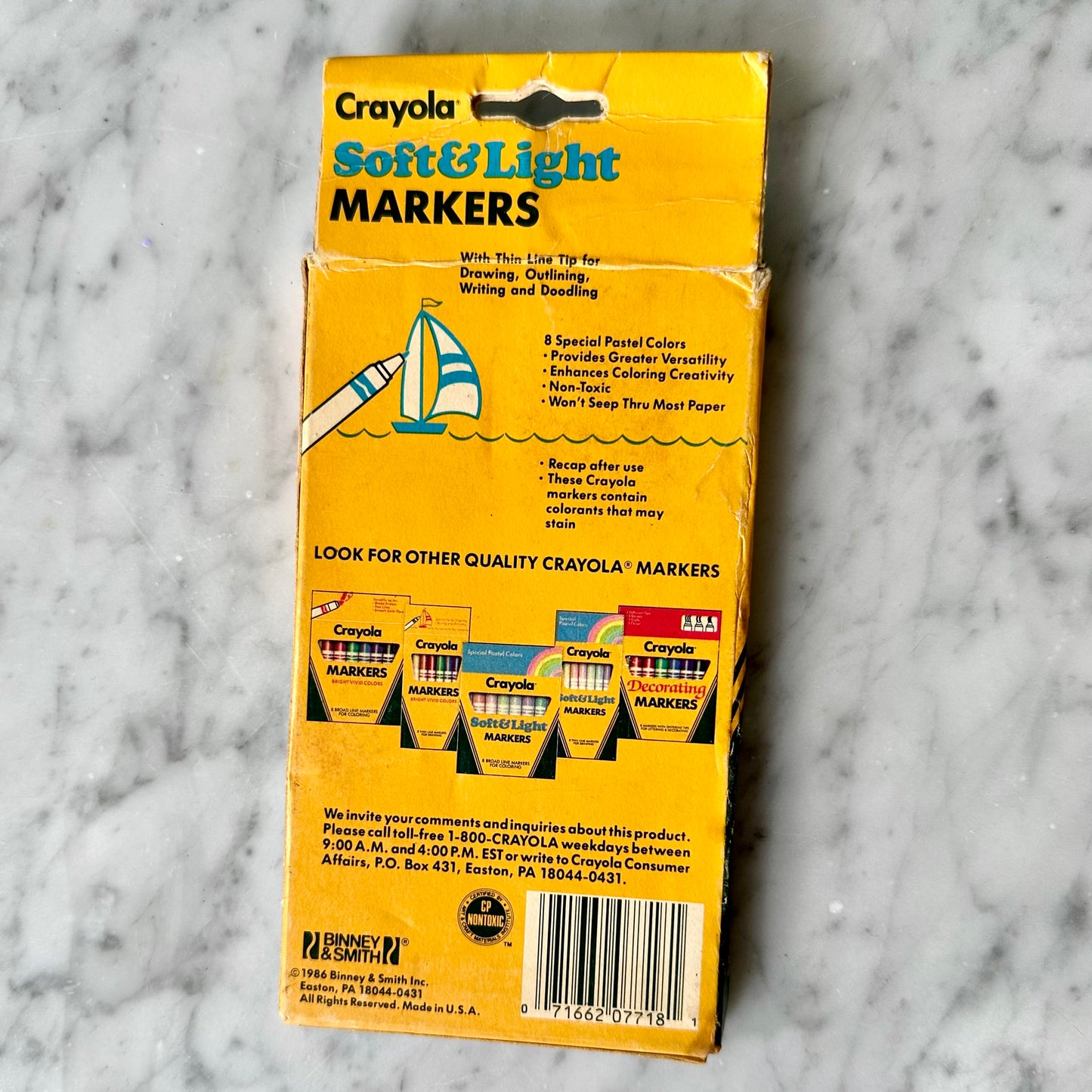 1986 Crayola Soft & Light Markers