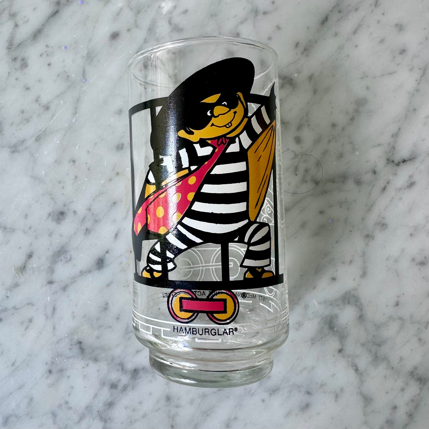 1977 McDonaldland Hamburglar Glass