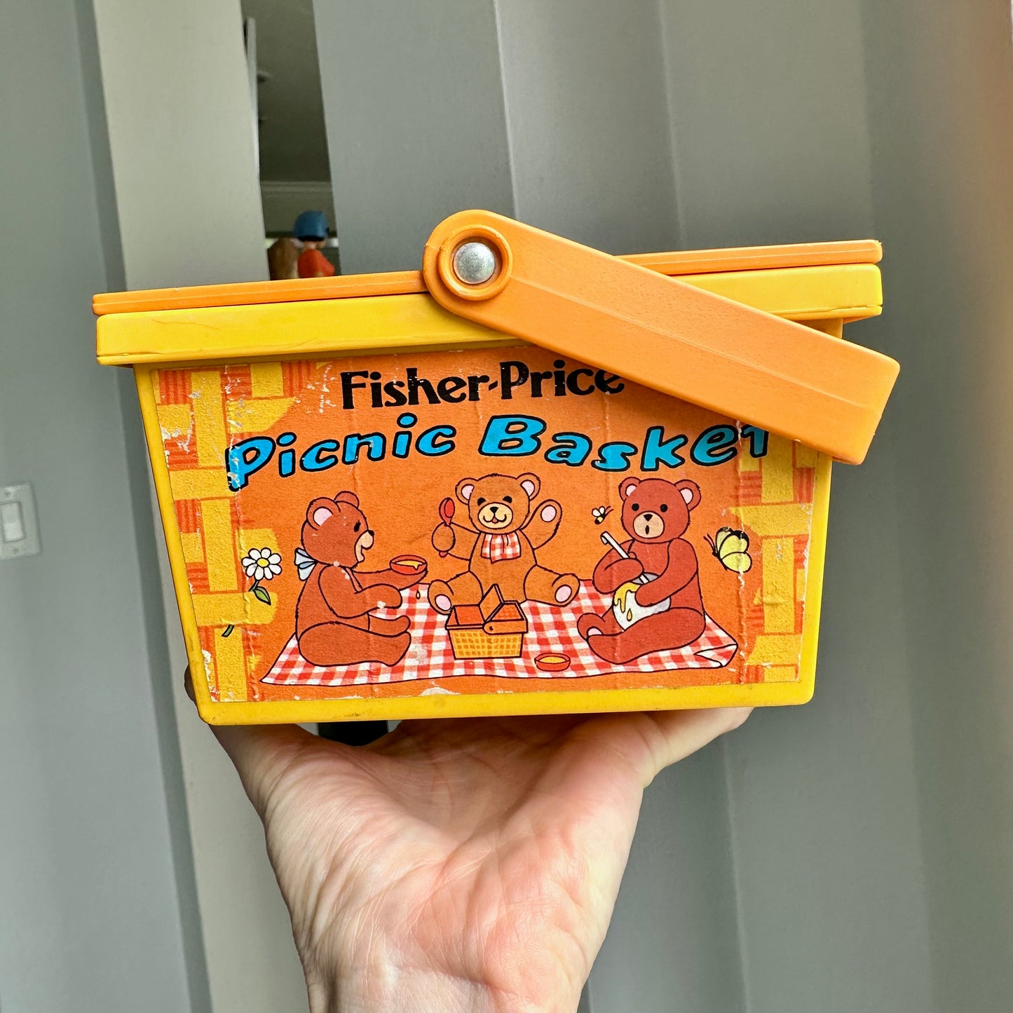 1974 Fisher Price Picnic Basket
