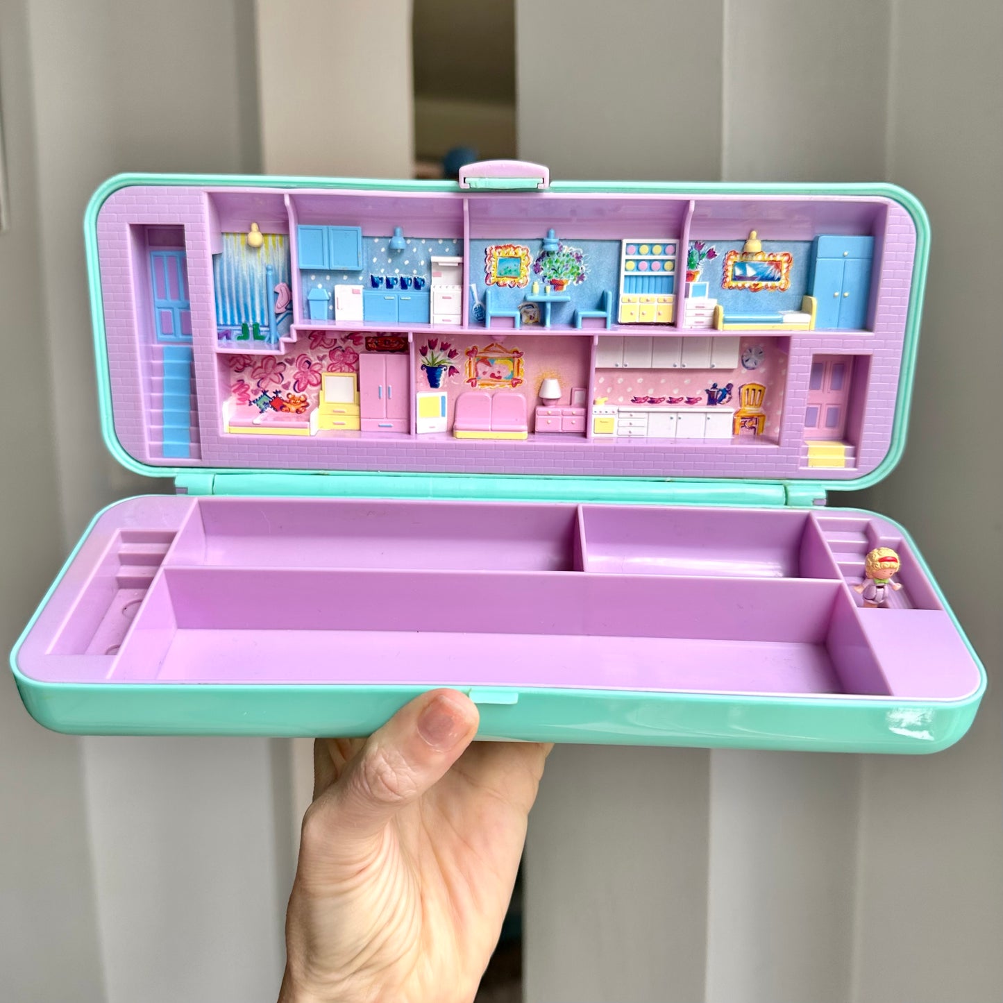 1990 Polly Pocket Pencil Case Playset