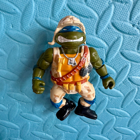 1991 TMNT Lieutenant Leo Mutant Military