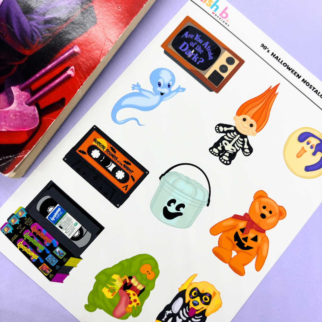 90's Halloween Nostalgia  |Journal| Sticker Sheet