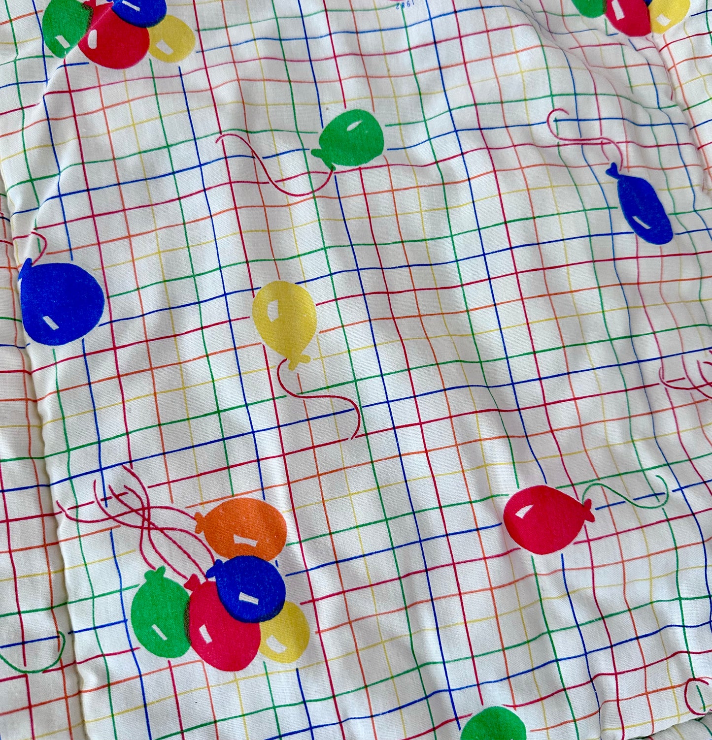 1980’s Balloon Nursery Comforter