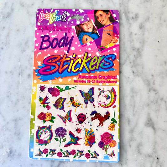 90’s Lisa Frank Body Stickers