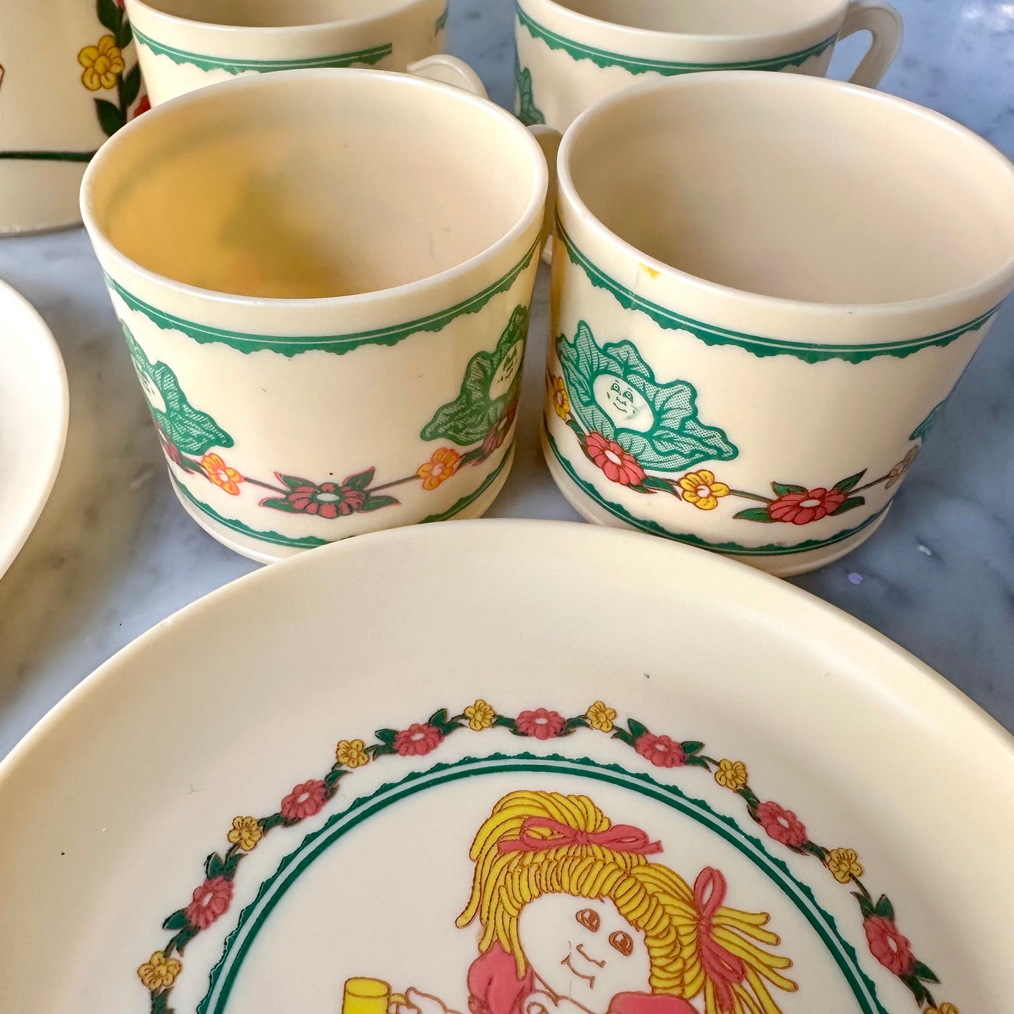 1984 Cabbage Patch Kids Dish Set