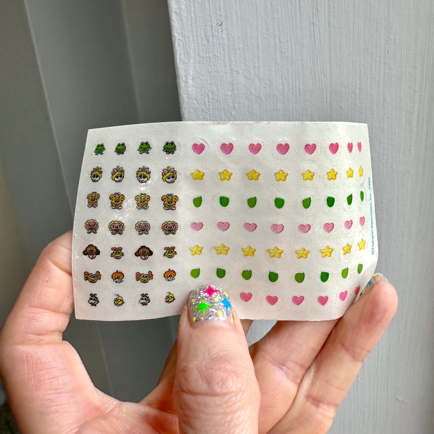 1986 Muppet Babies Nail Tint & Stickers