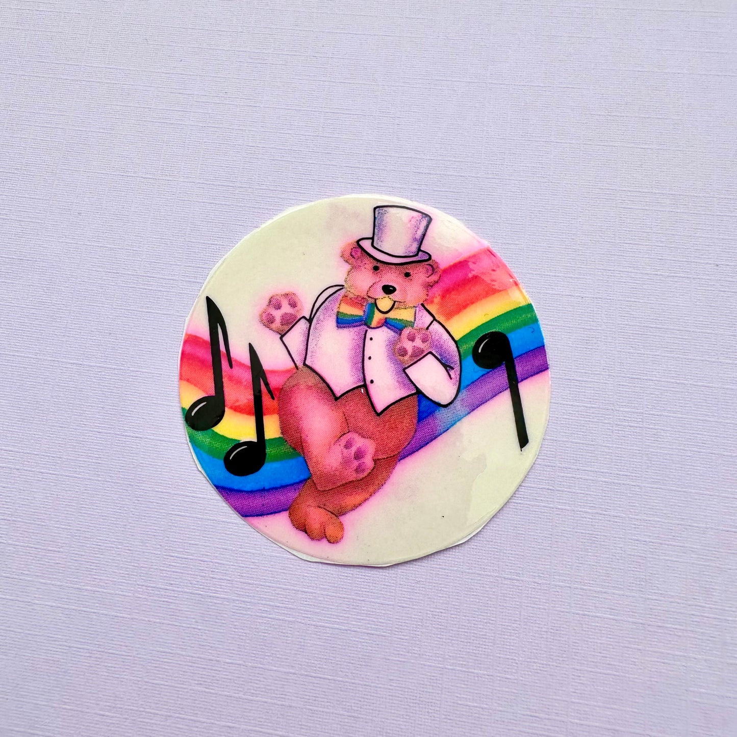 1982 Lisa Frank Dancing Bear Sticker