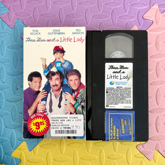 Three Men And A Little Lady Blockbuster VHS