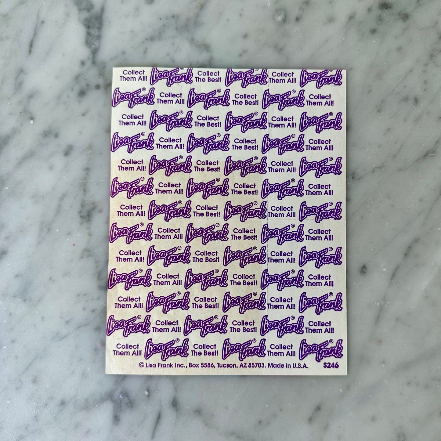 1990’s Lisa Frank Hollywood Bear Sticker Sheet
