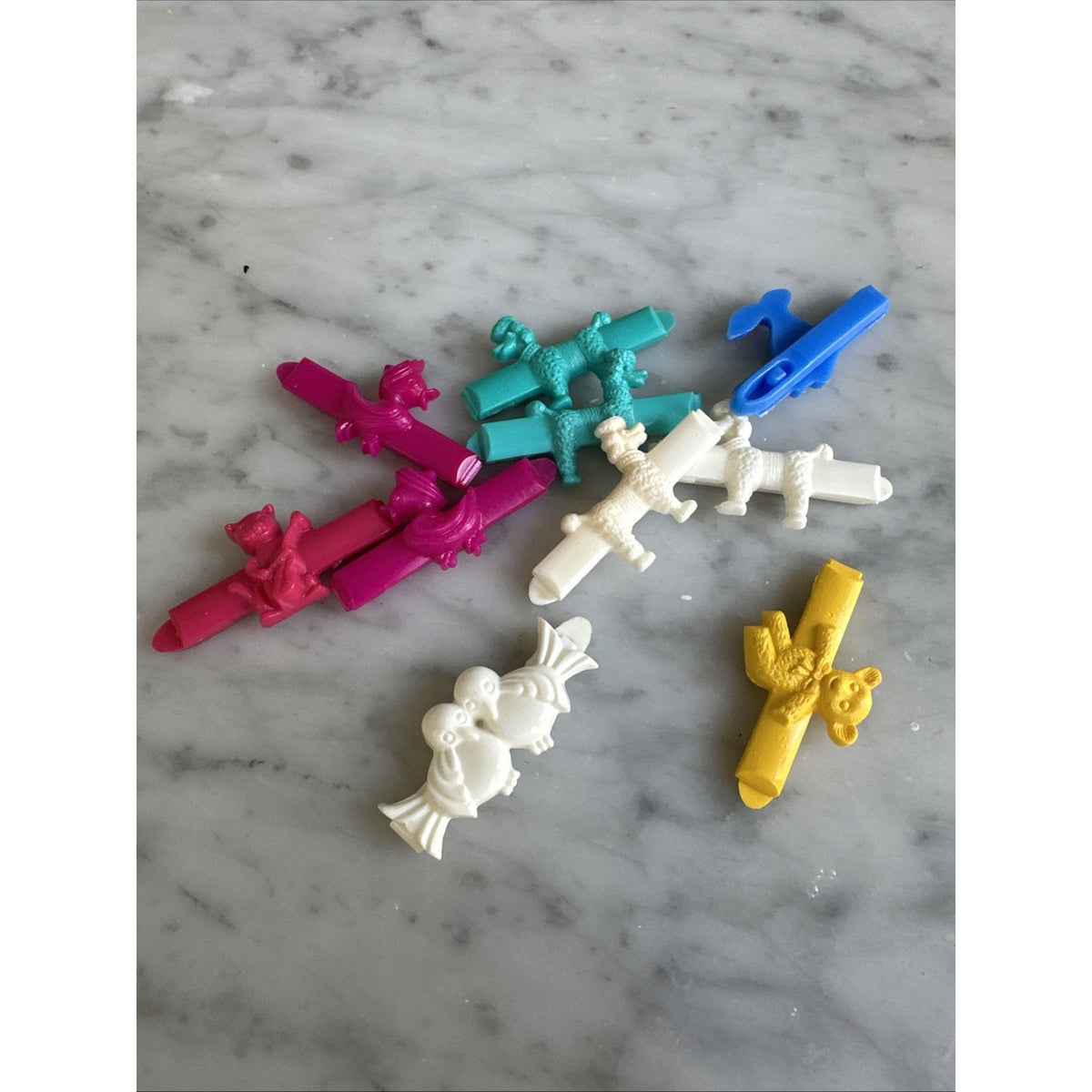 1980's Plastic Goody Snap Barrette Lot