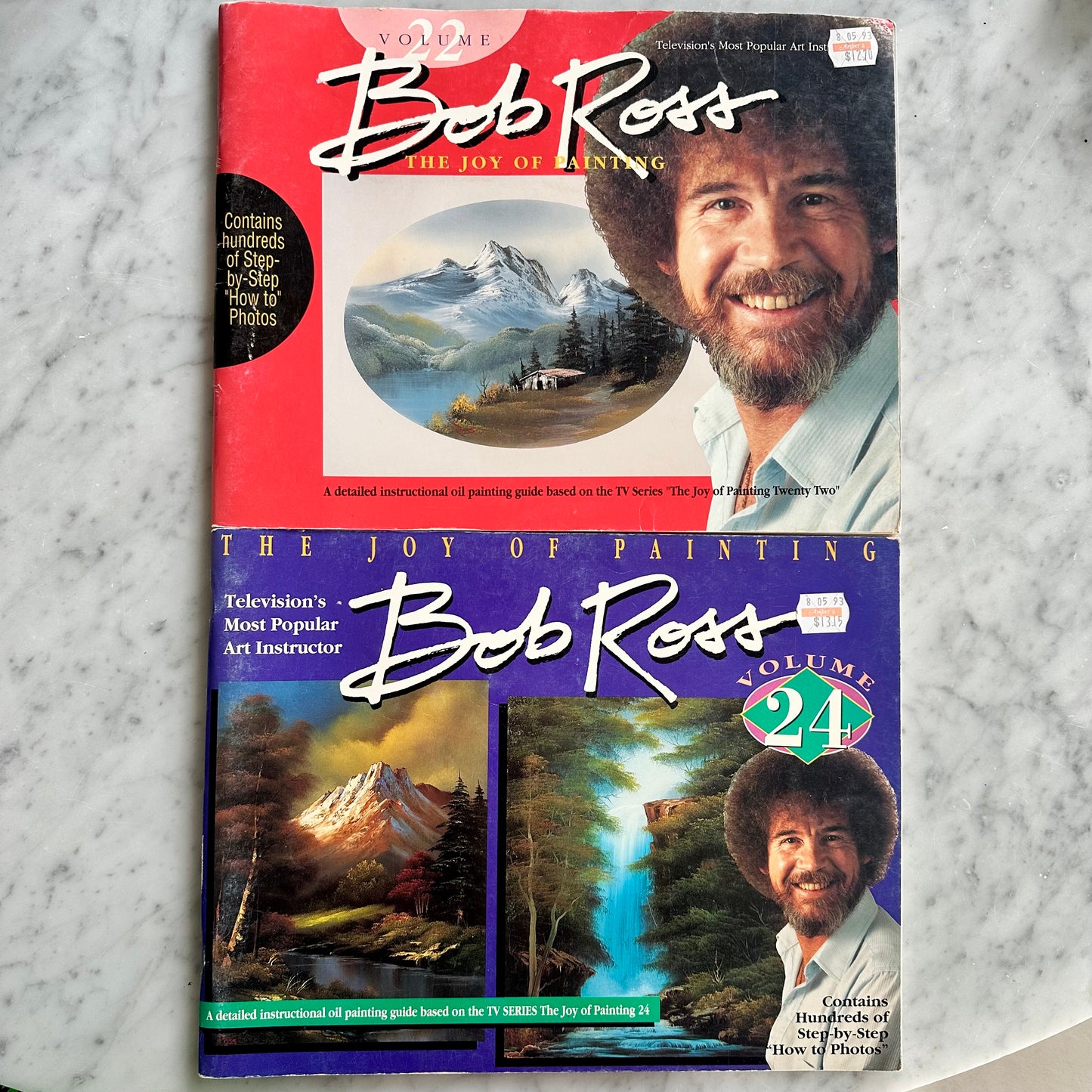 Vintage Set of a Bob Ross Books