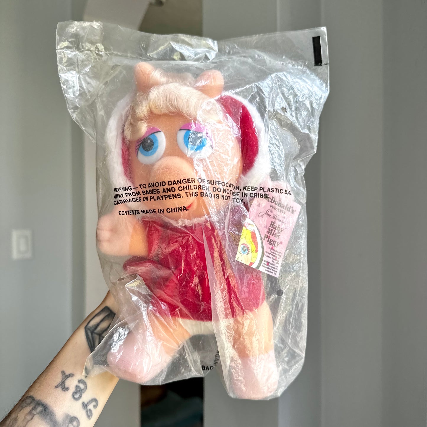 1987 McDonald’s Holiday Baby Miss Piggy Plush