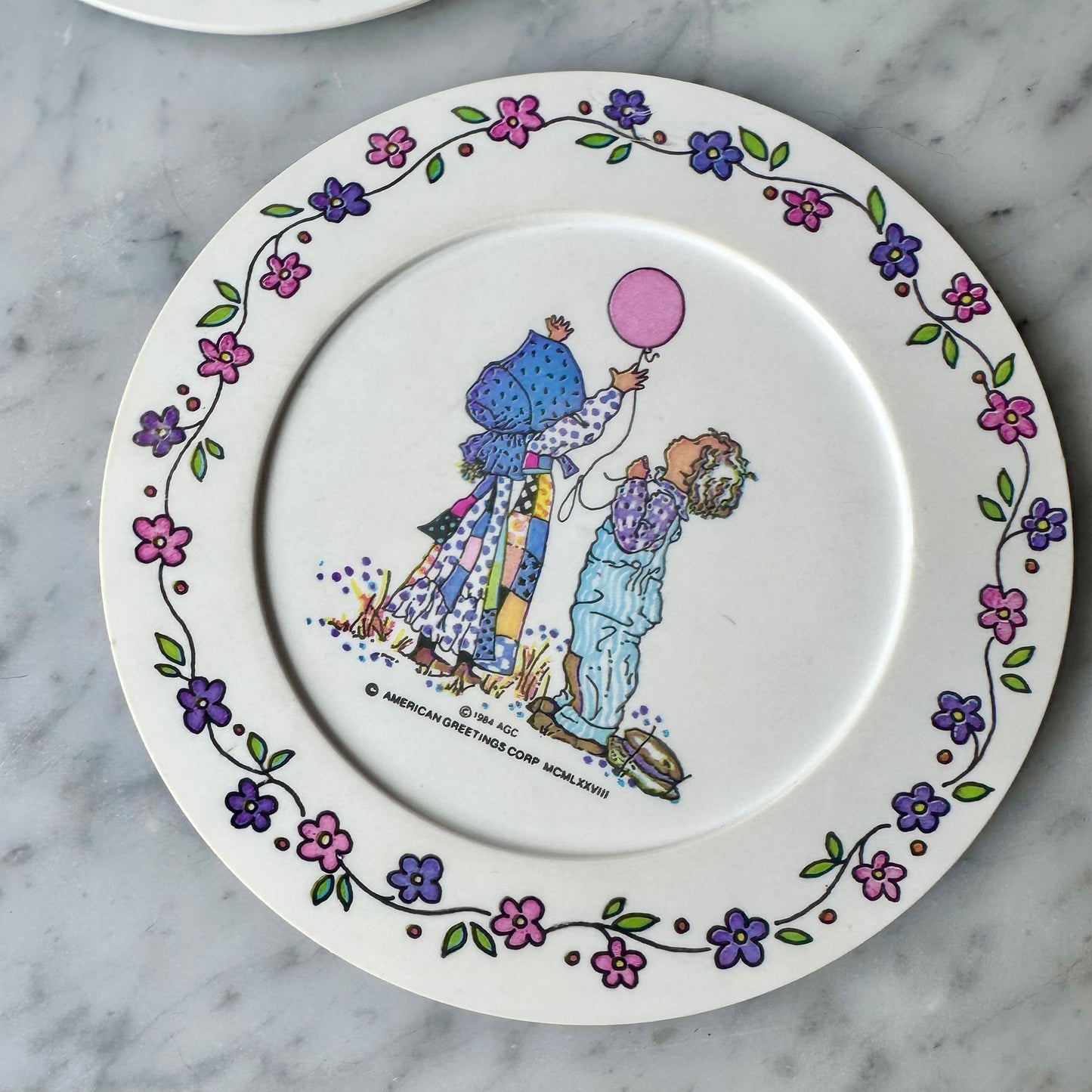 1984 Holly Hobbie Plate Set