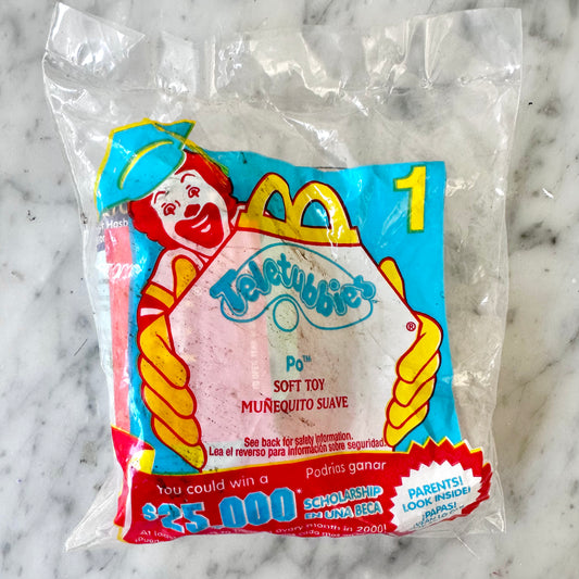 2000 Happy Meal Teletubbies “Po” Plush Clip