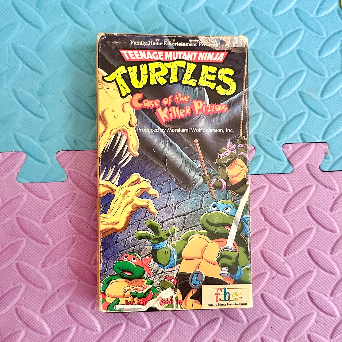 1989 TMNT “Case of the Killer Pizzas” VHS