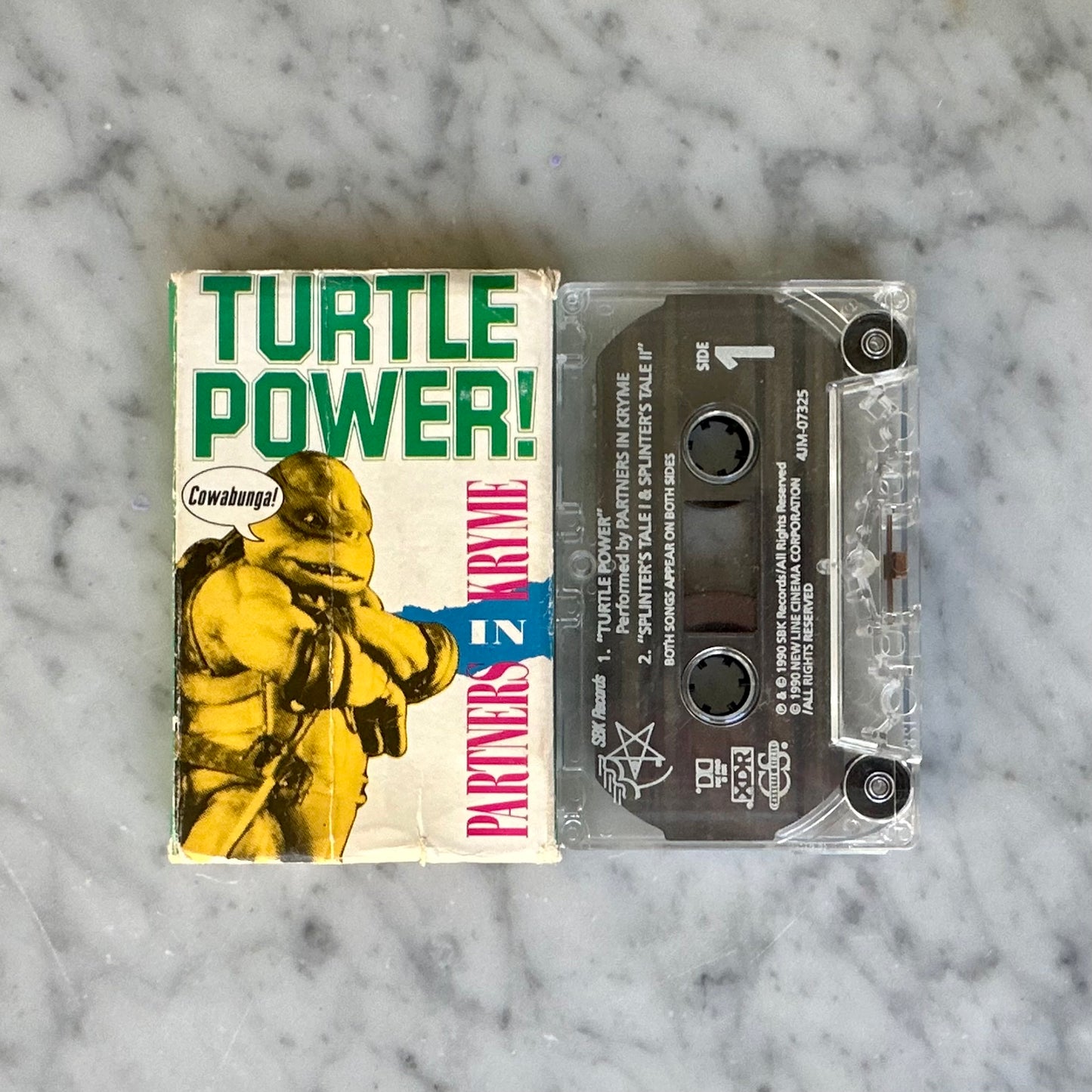 1990 TMNT Turtle Power Cassette Single