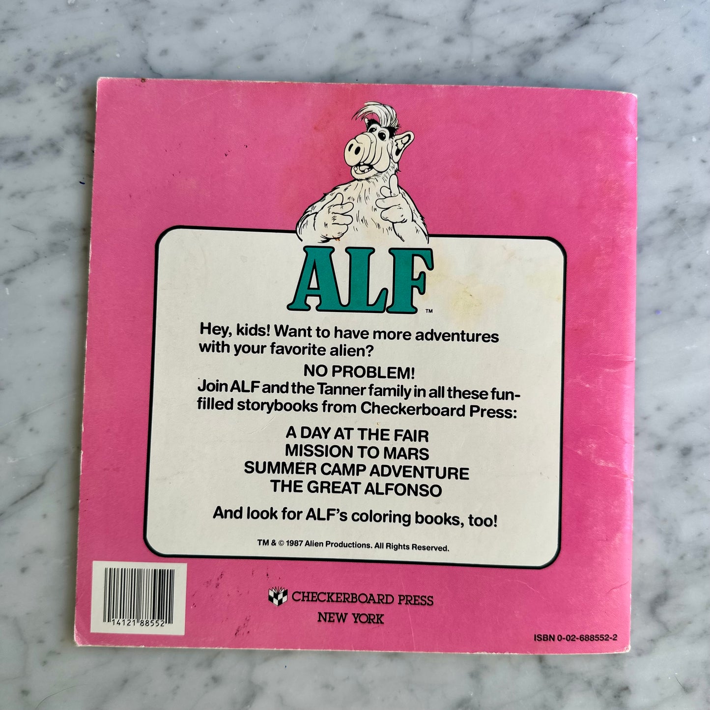 1987 ALF “Mission to Mars” Book