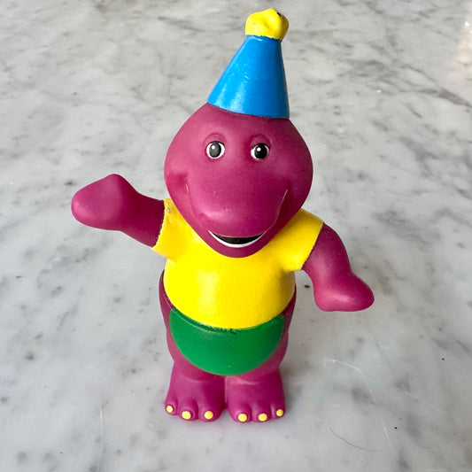 1993 Barney in a Party Hat Figure
