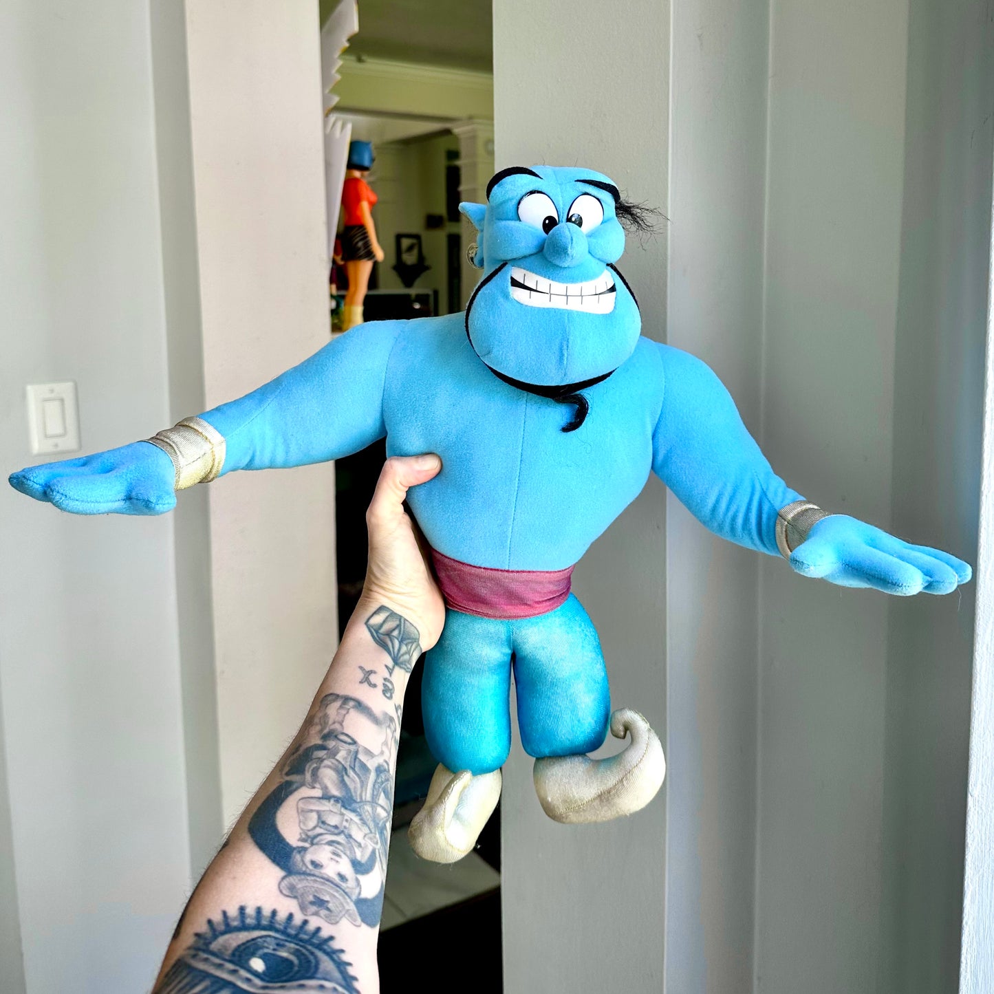 1992 Aladdin Genie Posable Plush