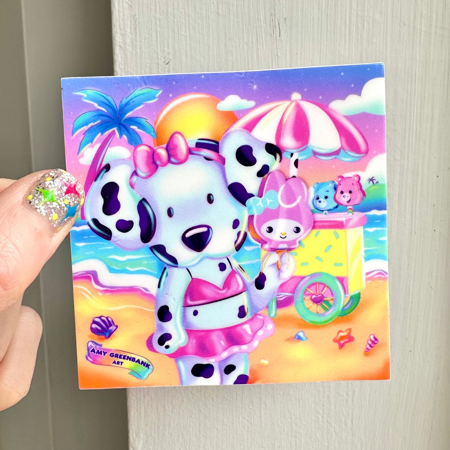 Pochacco Ice Cream Stand Vinyl Sticker