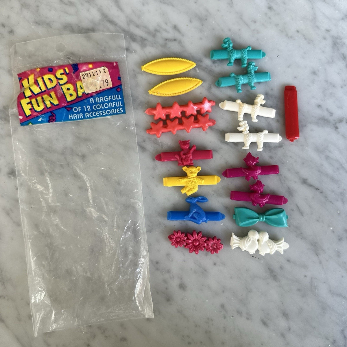 1980's Plastic Goody Snap Barrette Lot