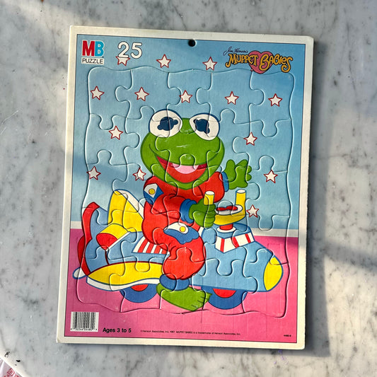 1987 Disney’s Muppet Babies Kermit Puzzle