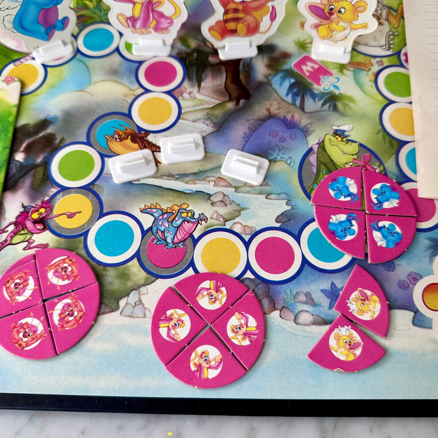 1985 Wuzzles Board Game Incomplete