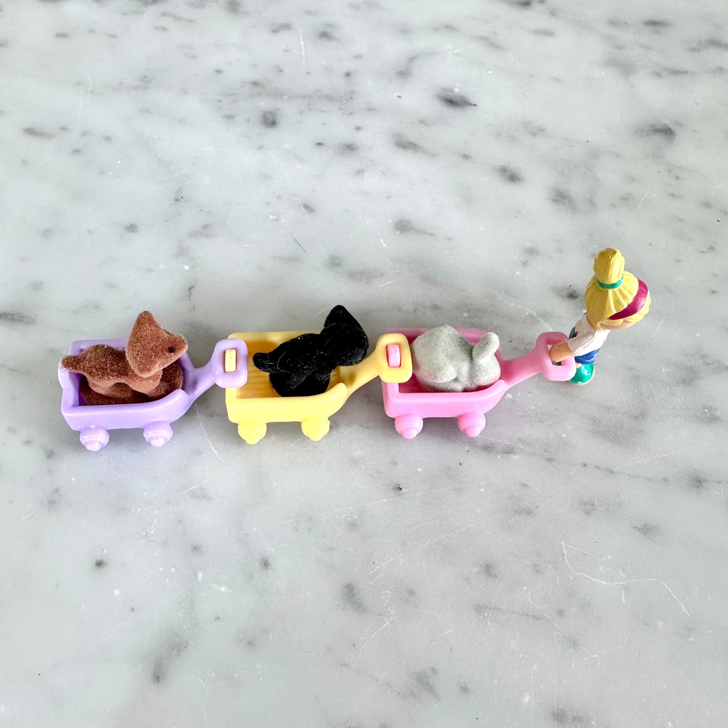 1996 Polly Pocket Lil Pet Carts