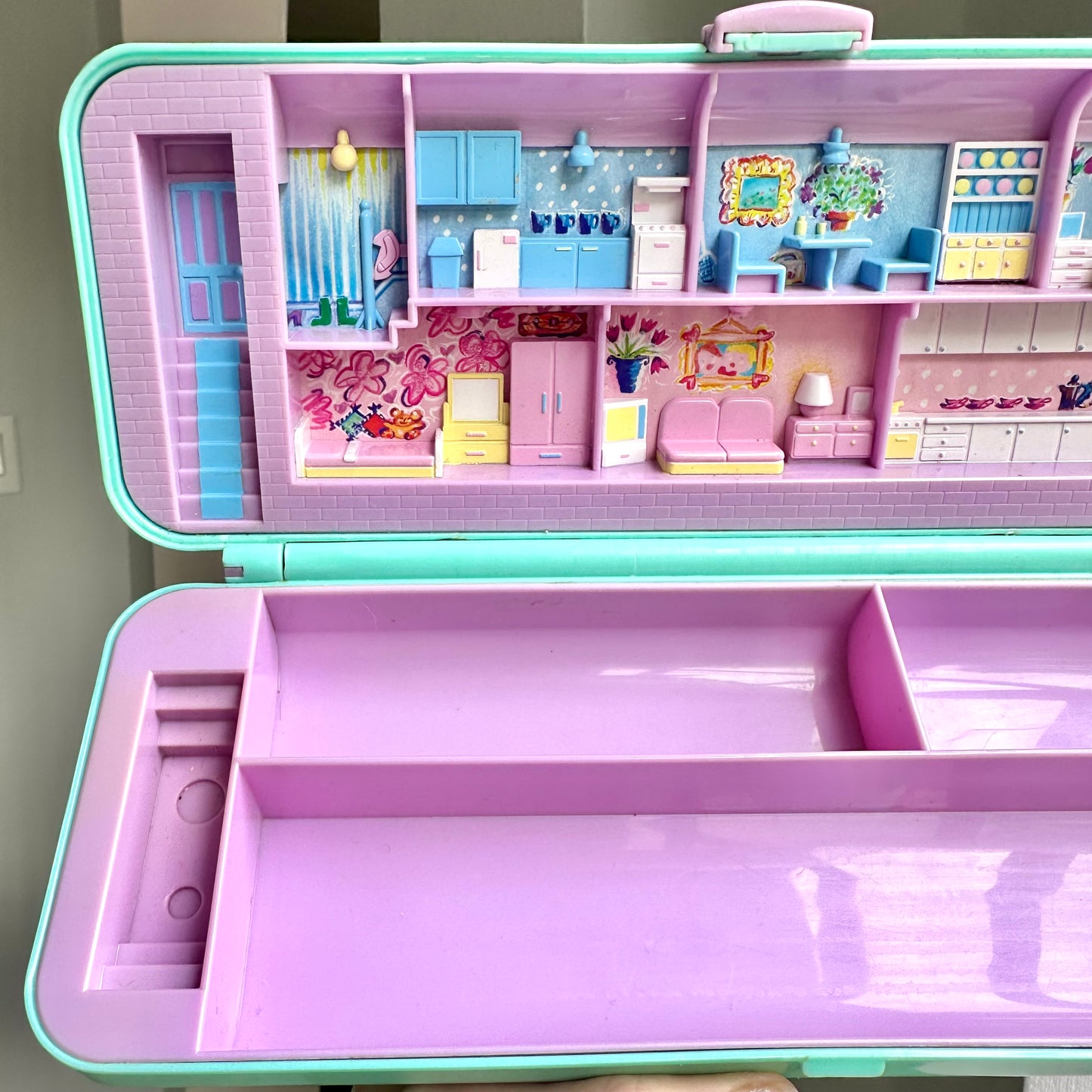 1990 Polly Pocket Pencil Case Playset