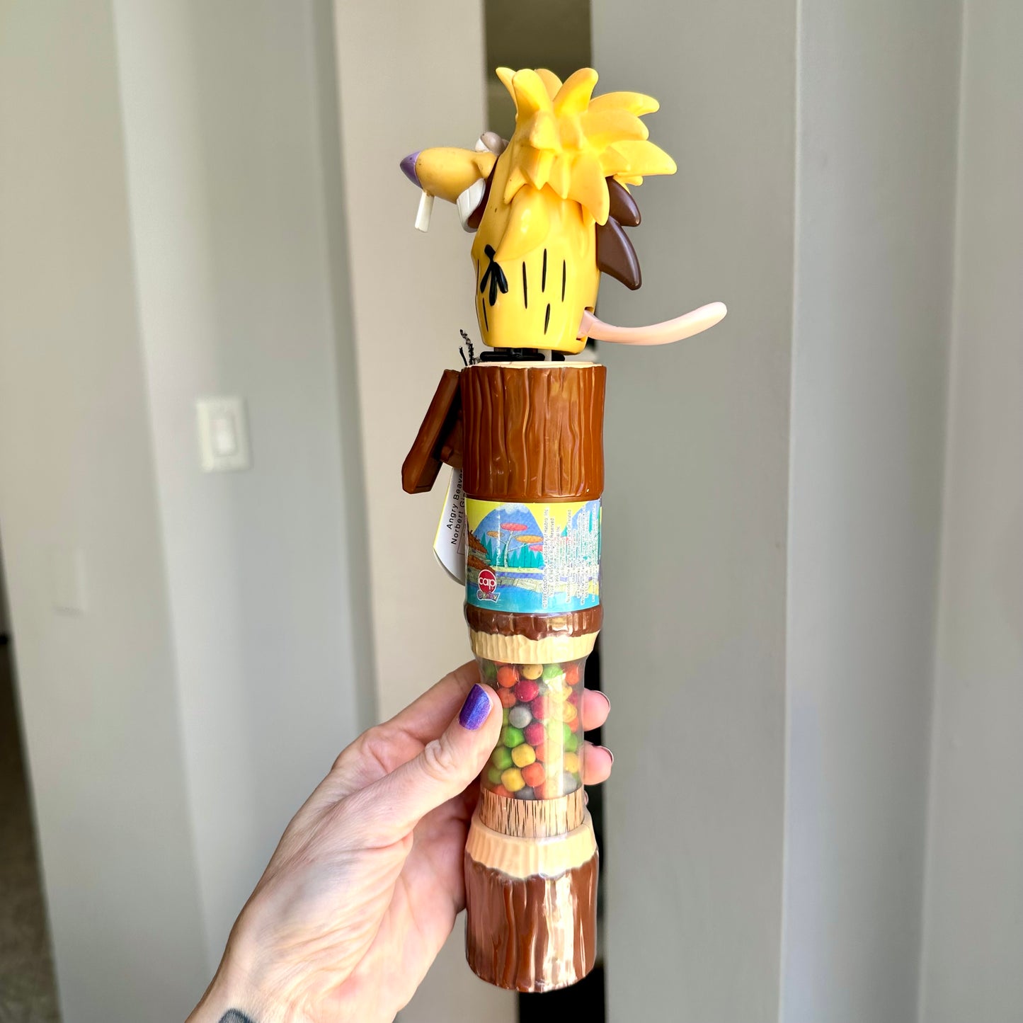 1999 Angry Beavers Norbert Giggle Wiggle Stick Candy Dispenser