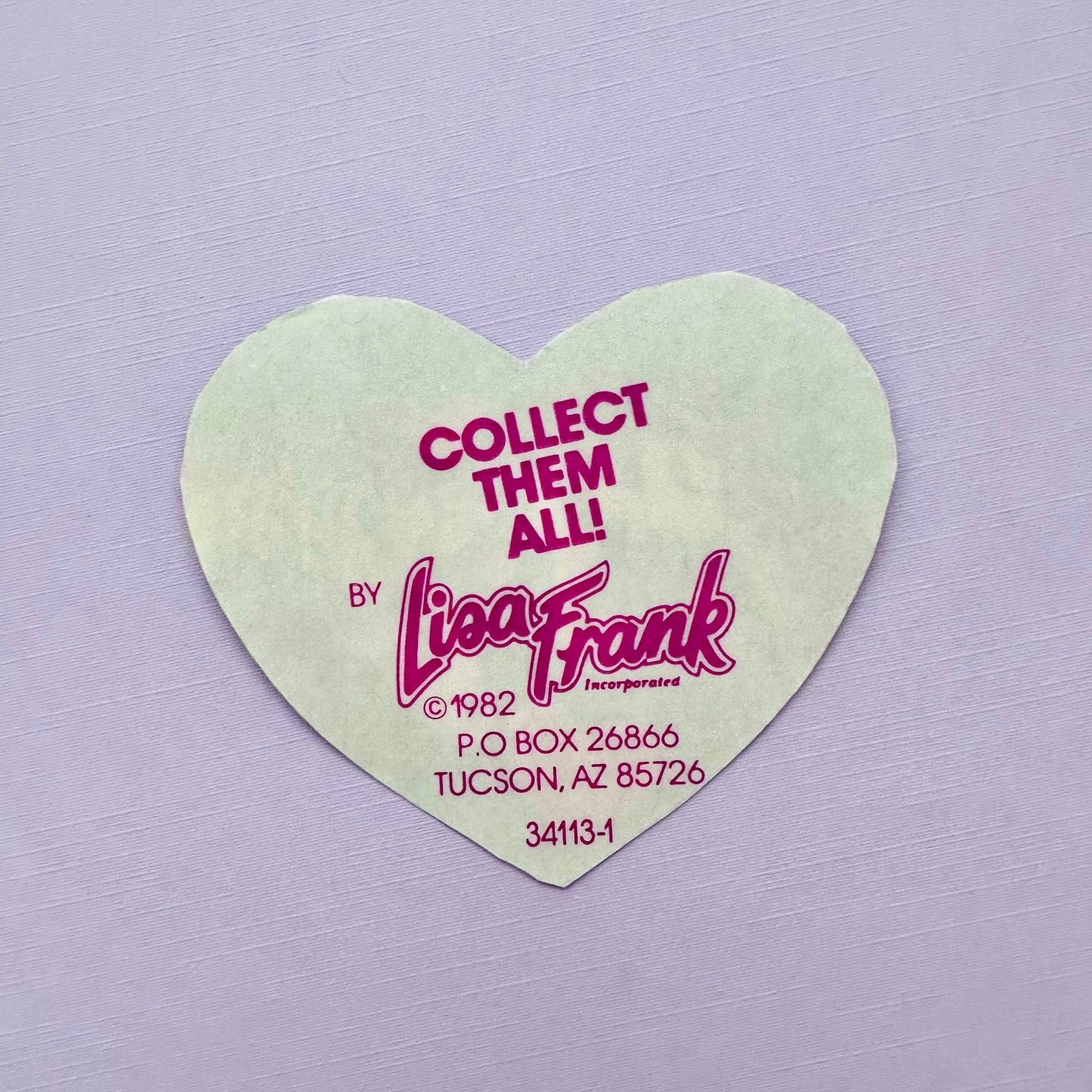 1982 Lisa Frank Unicorns Sticker