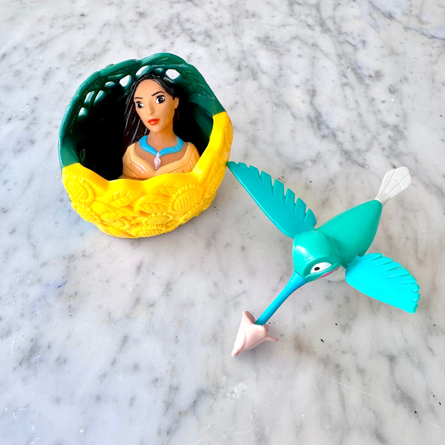 1996 Burger King Pocahontas Toys Set of 2