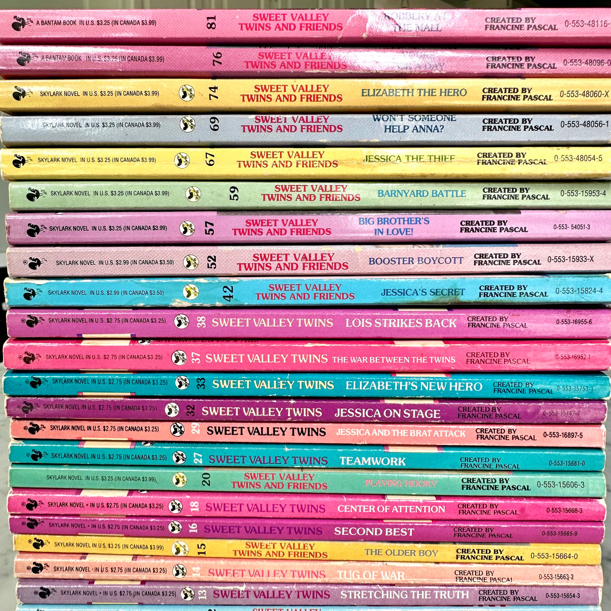Vintage Sweet Valley Twins Book Lot