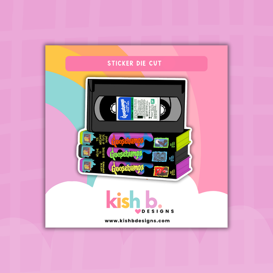 90's VHS Horror TV Show | Sticker Die Cut