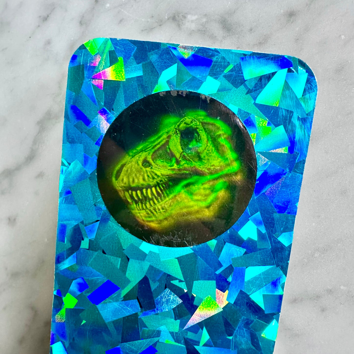 Vintage Holographic Dino Bookmark