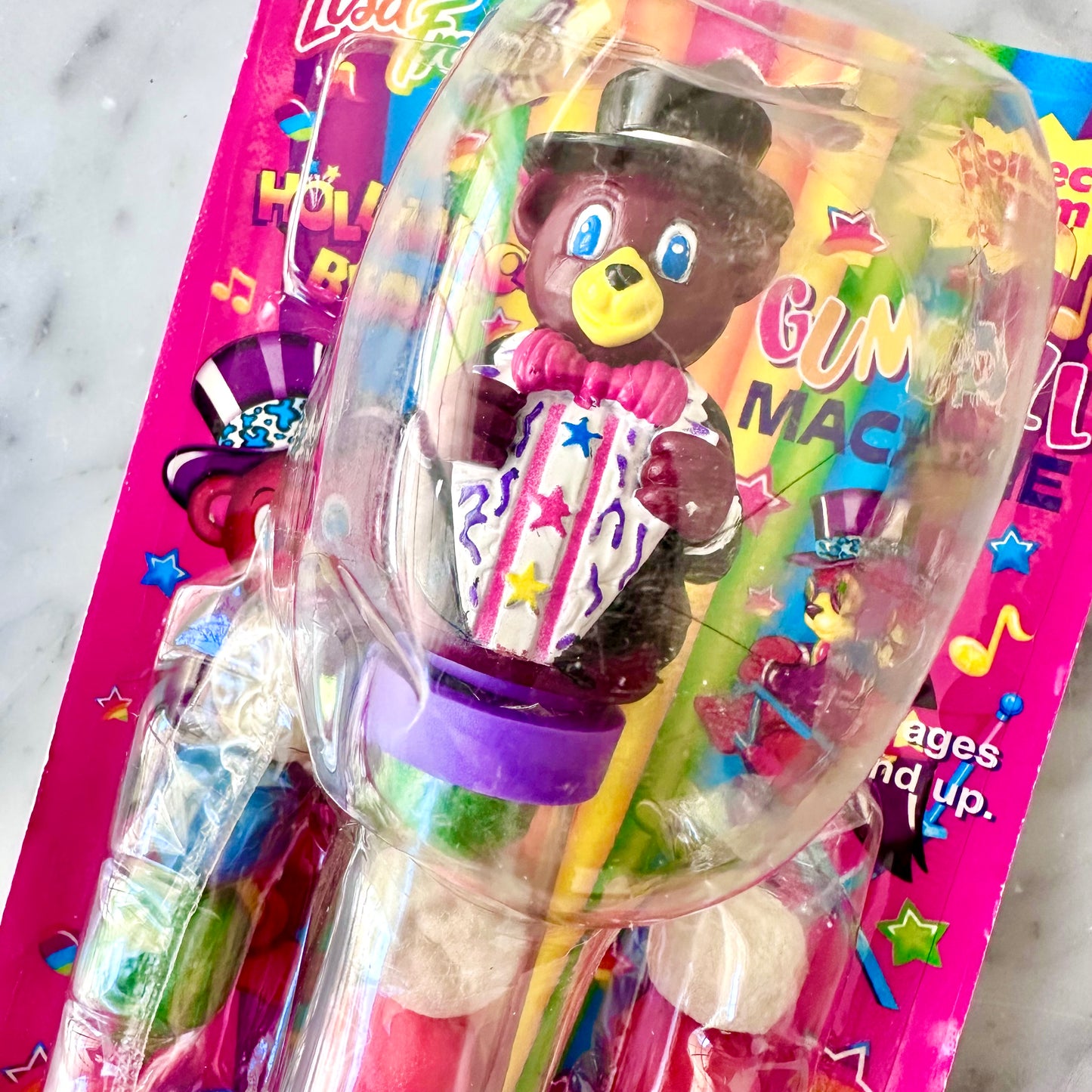 90’s Lisa Frank “Hollywood Bear” Gumball Machine