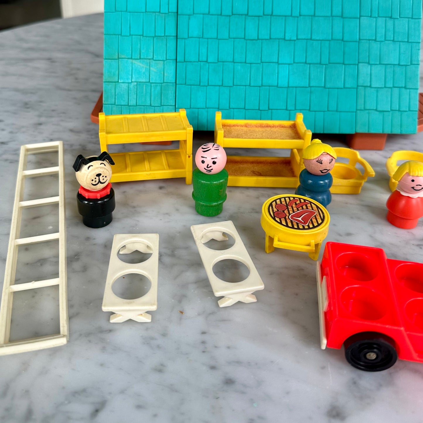 1970’s Fisher Price Little People Play Family A-Frame Home