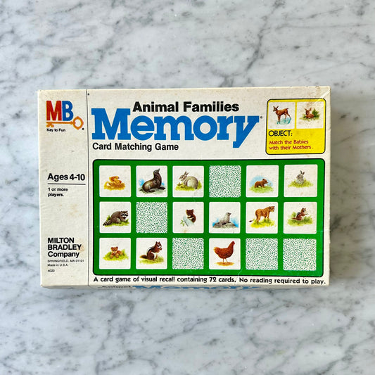 1980 Animal Families Memory Game